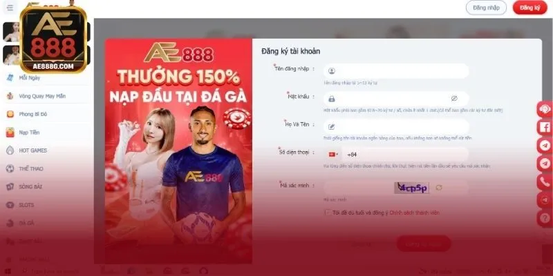 Thao tác cơ bản trên nhà cái