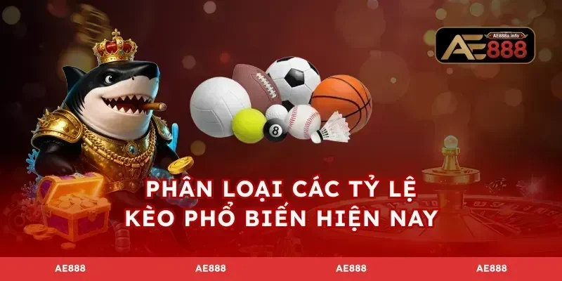 Phân loại các tỷ lệ kèo phổ biến hiện nay